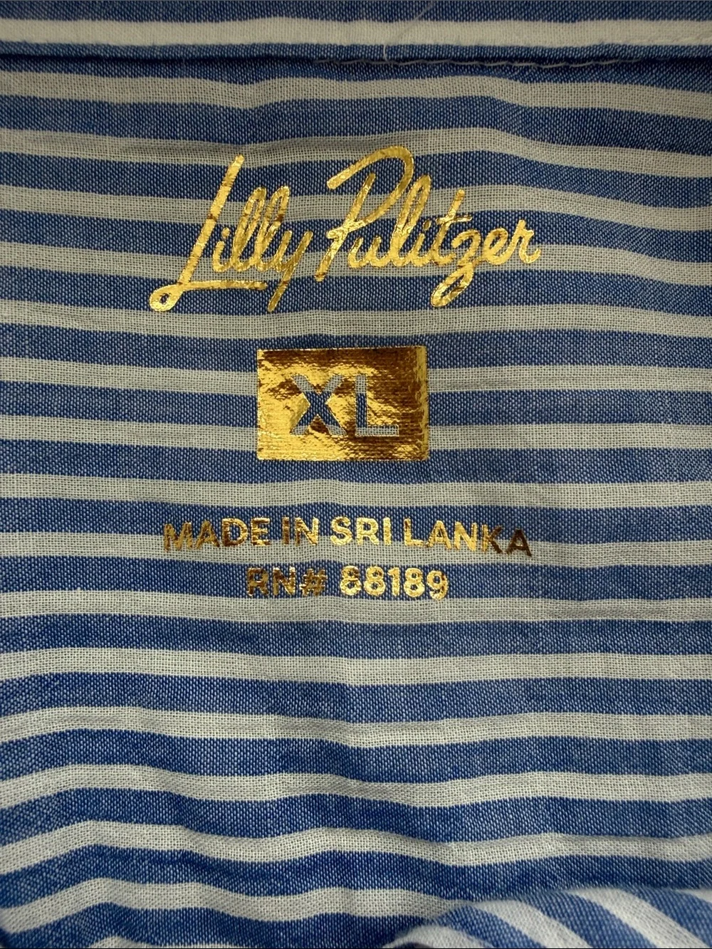 Lilly Pulitzer Sea View button down shirt NWT - Picture 4 of 7